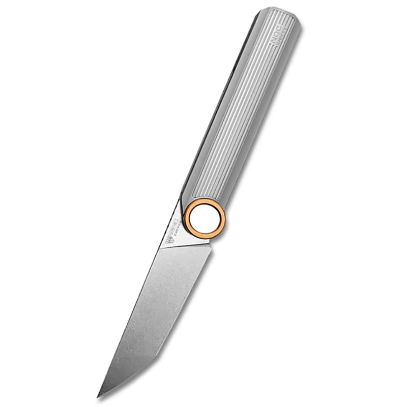 NOC Knives MT-20 Titanium Handle Folding Knife M390 Powder Steel Blade（gray）