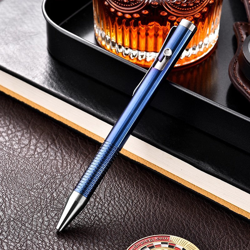 Titanium Alloy Ballpoint Pen: High-End Business Metal Writing Pen Suitable for EDC/Gift Gel Pen