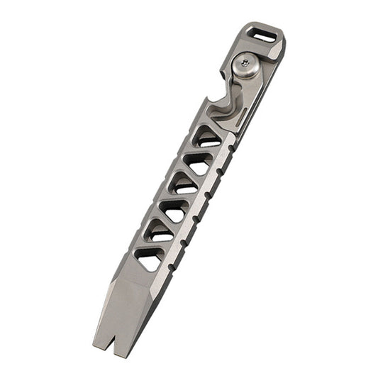 Multifunctional TC4 Titanium Alloy Crowbar Portable EDC Tool Outdoor Emergency Tool Bottle Opener Rope Cutter