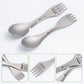 Pure Titanium Five-in-one Spoon Outdoor Camping Multifunctional Spoon Fork Dinner Knife Bottle Opener Integrated