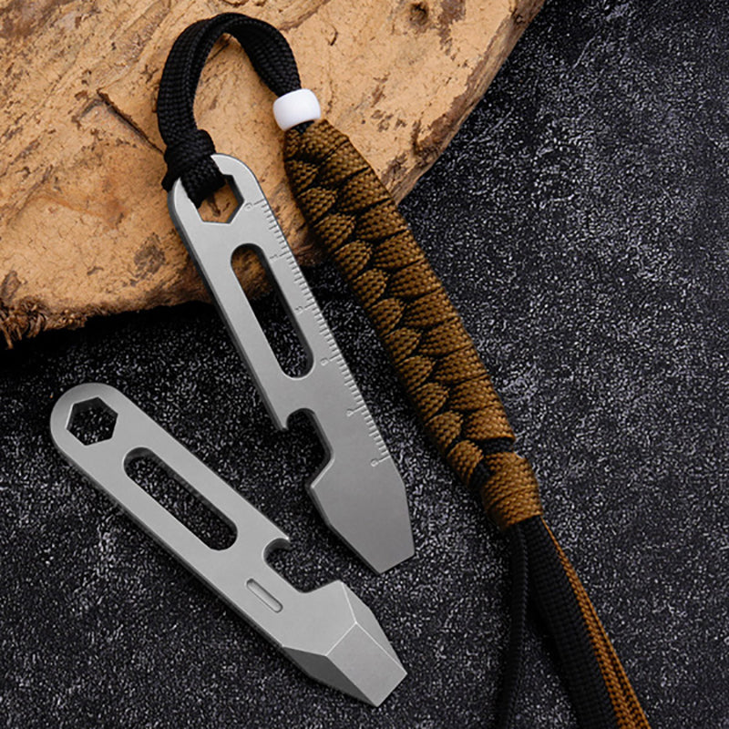 Titanium Alloy Crowbar Multifunctional EDC Key Pendant Bottle Opener
