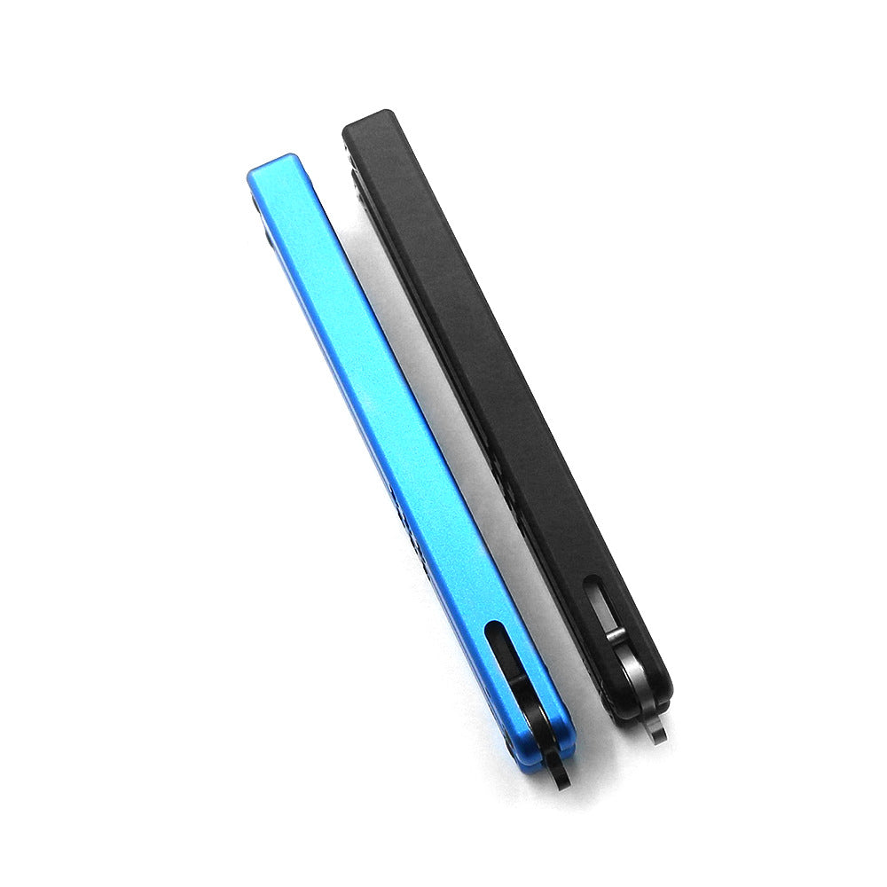 Squid Mako V4.0 Bottle Opener Butterfly Practice Knife 420 Blade Material Blue Aluminum Handle