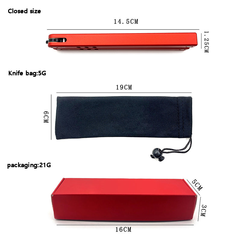 Squid Mako V4.0 Multifunctional Butterfly Practice Knife 420 Blade Material Red Aluminum Handle