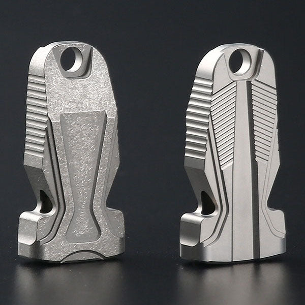 Double-hole titanium alloy whistle, high decibel burst sound, essential for EDC outdoor emergency survival