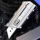 Multifunctional Heavy-Duty Titanium Alloy Utility Knife With 10 SK5 Alloy Blades, Suitable For Manual, EDC And Outdoor Use