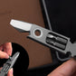 Titanium Alloy Crowbar, Portable Fast Ratchet Screwdriver, EDC Multi-Function Tool, Repair Tool, Bottle Opener