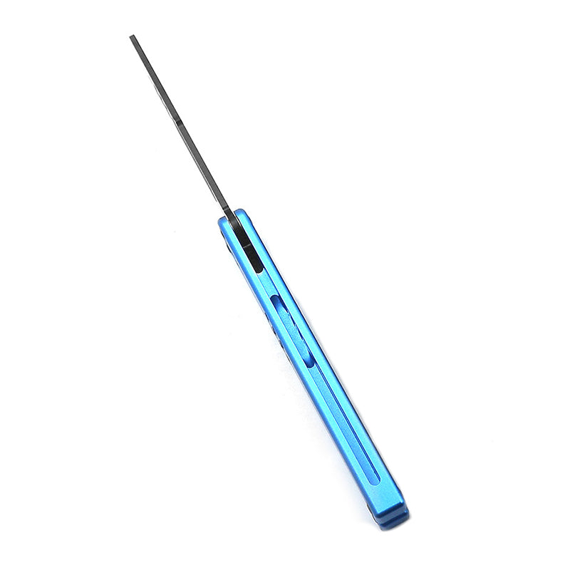 Squid Mako V4.0 Bottle Opener Butterfly Practice Knife 420 Blade Material Blue Aluminum Handle