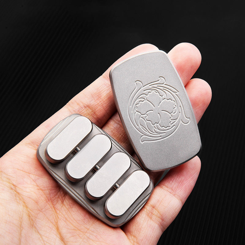 Titanium Alloy EDC Decompression Toy Portable Rhythm Pop Coin