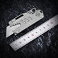 Flying Fish Titanium Alloy Handle Utility Knife, Multifunctional EDC Tool, With 10 SK5 Alloy Blades
