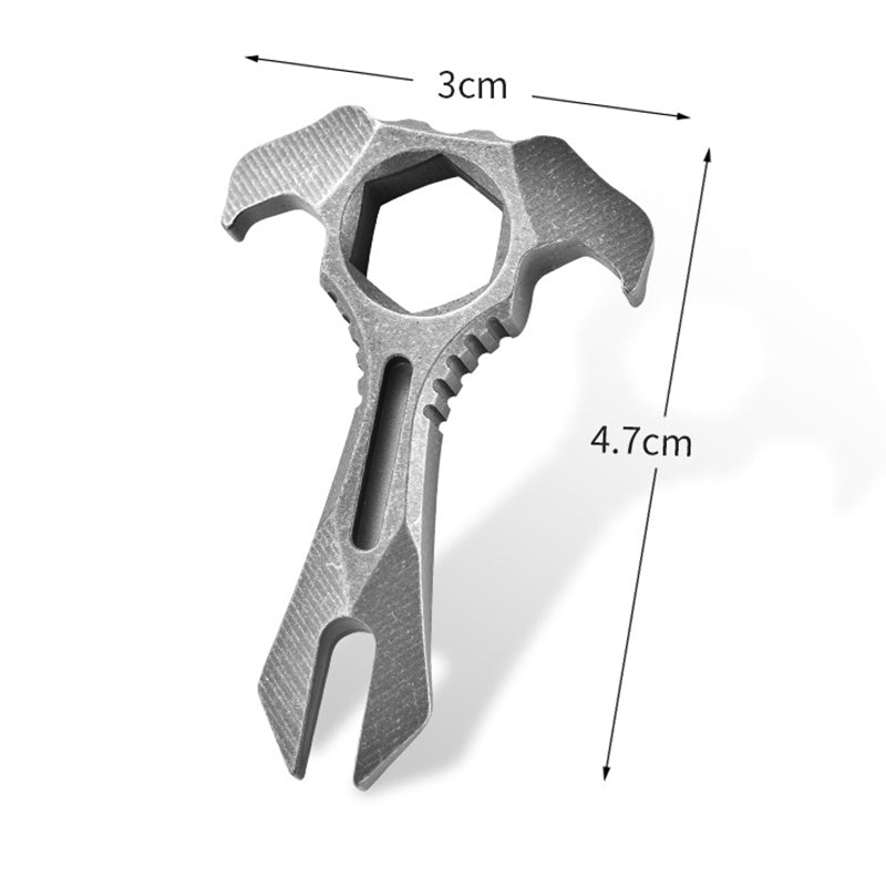 Mini Titanium Alloy Crowbar, Multi-Function EDC Tool, Emergency Vehicle Tool, Hex Wrench