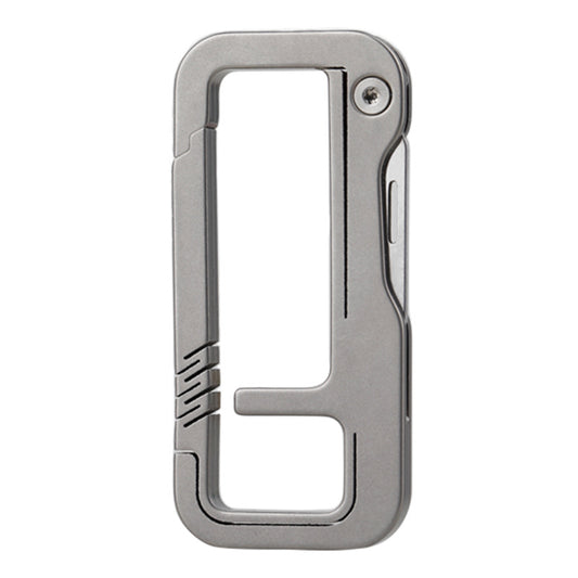 Titanium Alloy Keychain with Knife, EDC Tool, Suitable for Carabiner and Car Keychain Use