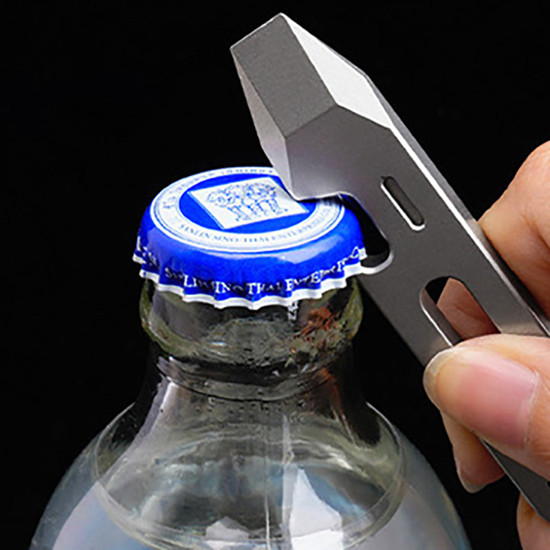 Titanium Alloy Crowbar Multifunctional EDC Key Pendant Bottle Opener