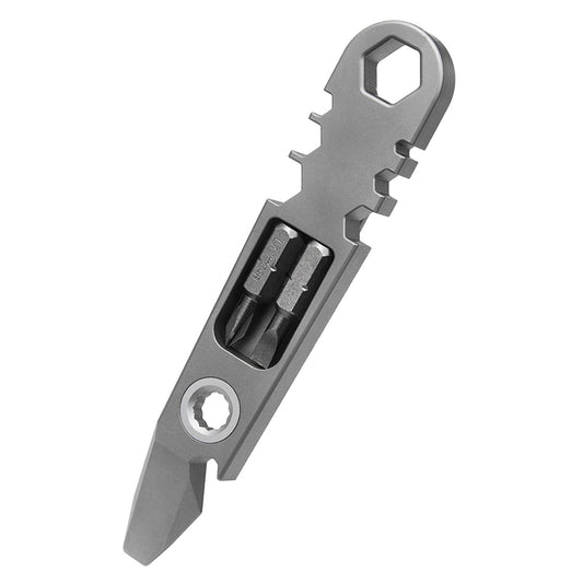 Titanium Alloy Crowbar, Portable Fast Ratchet Screwdriver, EDC Multi-Function Tool, Repair Tool, Bottle Opener