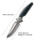 Viper3-V2 Blue Marble Carbon Folding Knife Bohler M398 Titanium Tactical EDC Knife