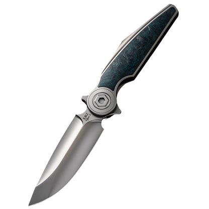 Viper3-V2 Blue Marble Carbon Folding Knife Bohler M398 Titanium Tactical EDC Knife