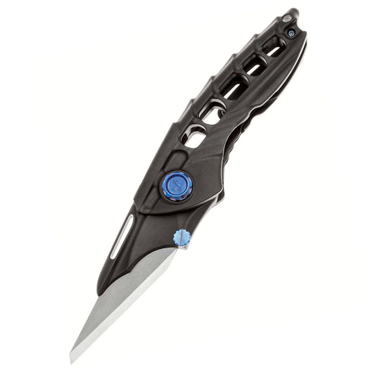 Rike Knife Alien1 Folding Knife M390 Blade Material Black Titanium Alloy Handle