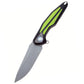 Rike Knife Folding Knife Tulay G10 Handle 154CM Blade Green&Black
