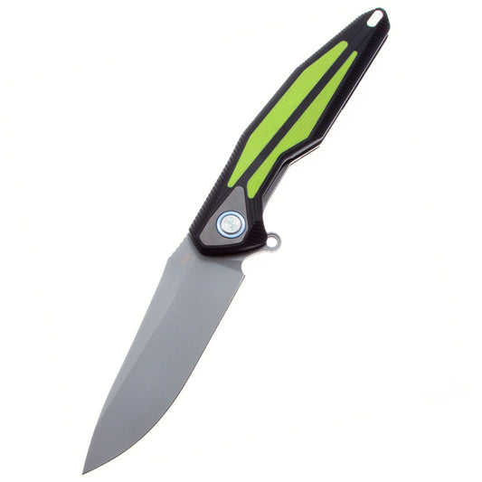 Rike Knife Folding Knife Tulay G10 Handle 154CM Blade Green&Black