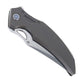 Rike Knife S05 (V2) Dark Gray Titanium Handle Folding Knife 60HRC Bohler M390 Steel Ceramic Bearing EDC Gear