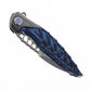 Rike Thor 7 Folding Knife Blue G10 Titanium Handle 154CM Blade