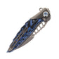 Rike Thor 7 Folding Knife Blue G10 Titanium Handle 154CM Blade