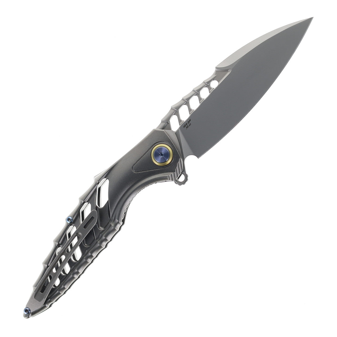 Rike Thor 7 Titanium Folding Knife S90V Blade（Gray）