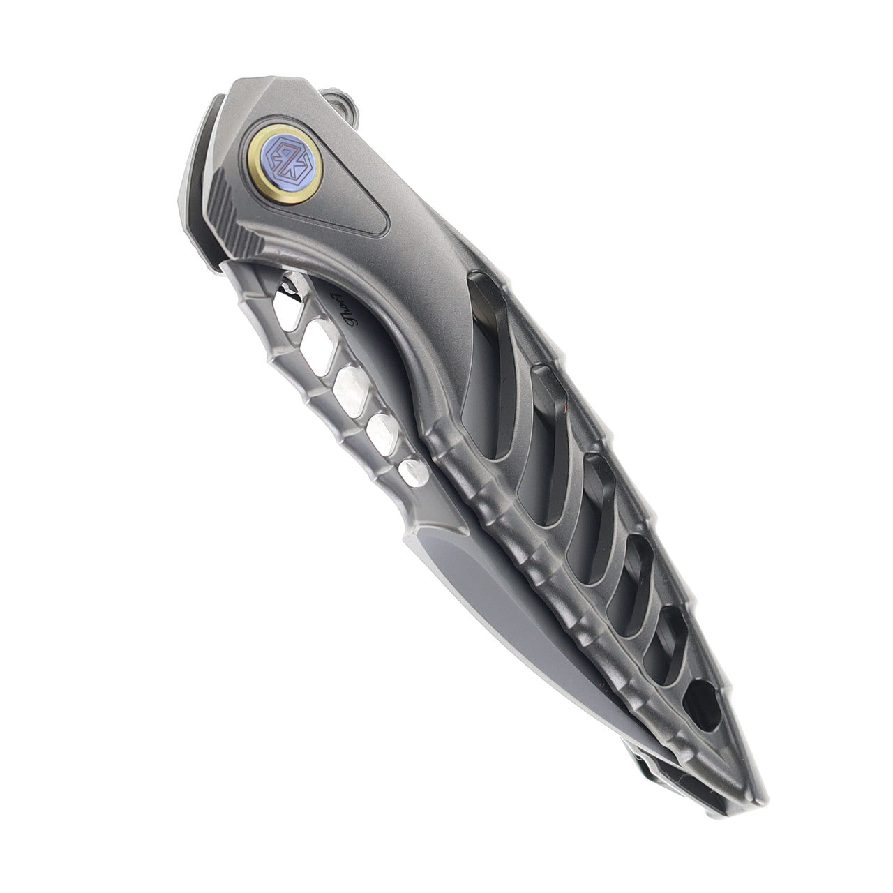 Rike Thor 7 Titanium Folding Knife S90V Blade（Gray）