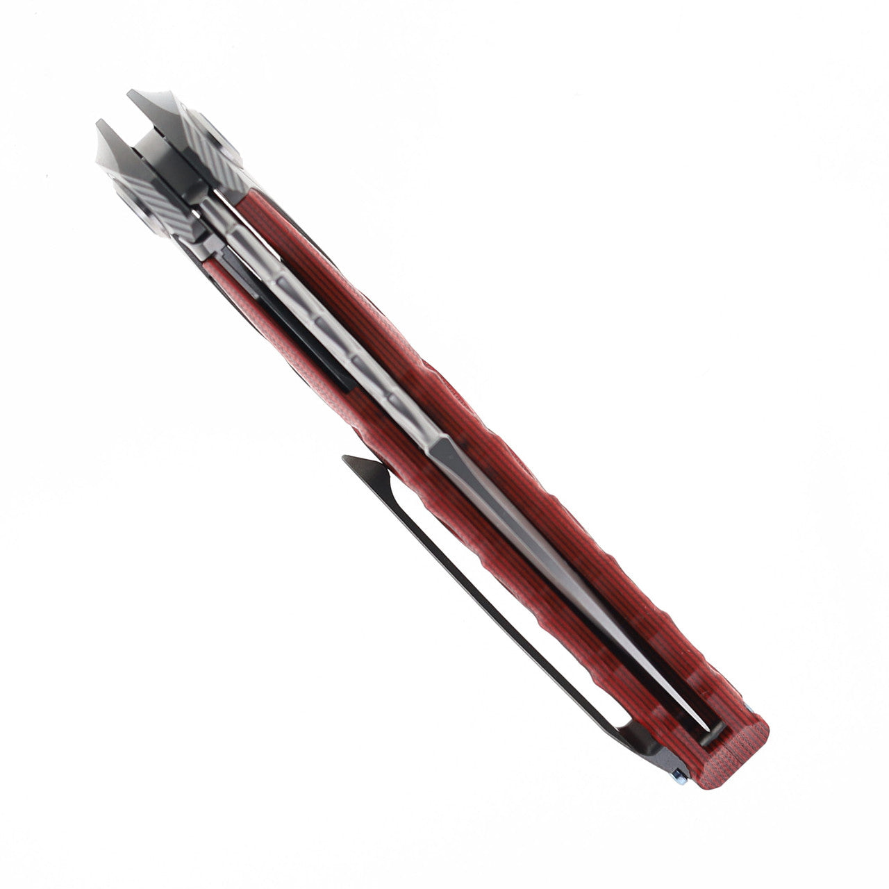 Rike Thor 7 Folding Knife Red G10 Titanium Handle 154CM Blade