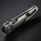 Rike Knife Viper 3 Gray Titanium Folding Knife Bohler M398 Blade Ceramic Bearing EDC Tool with Back Clip