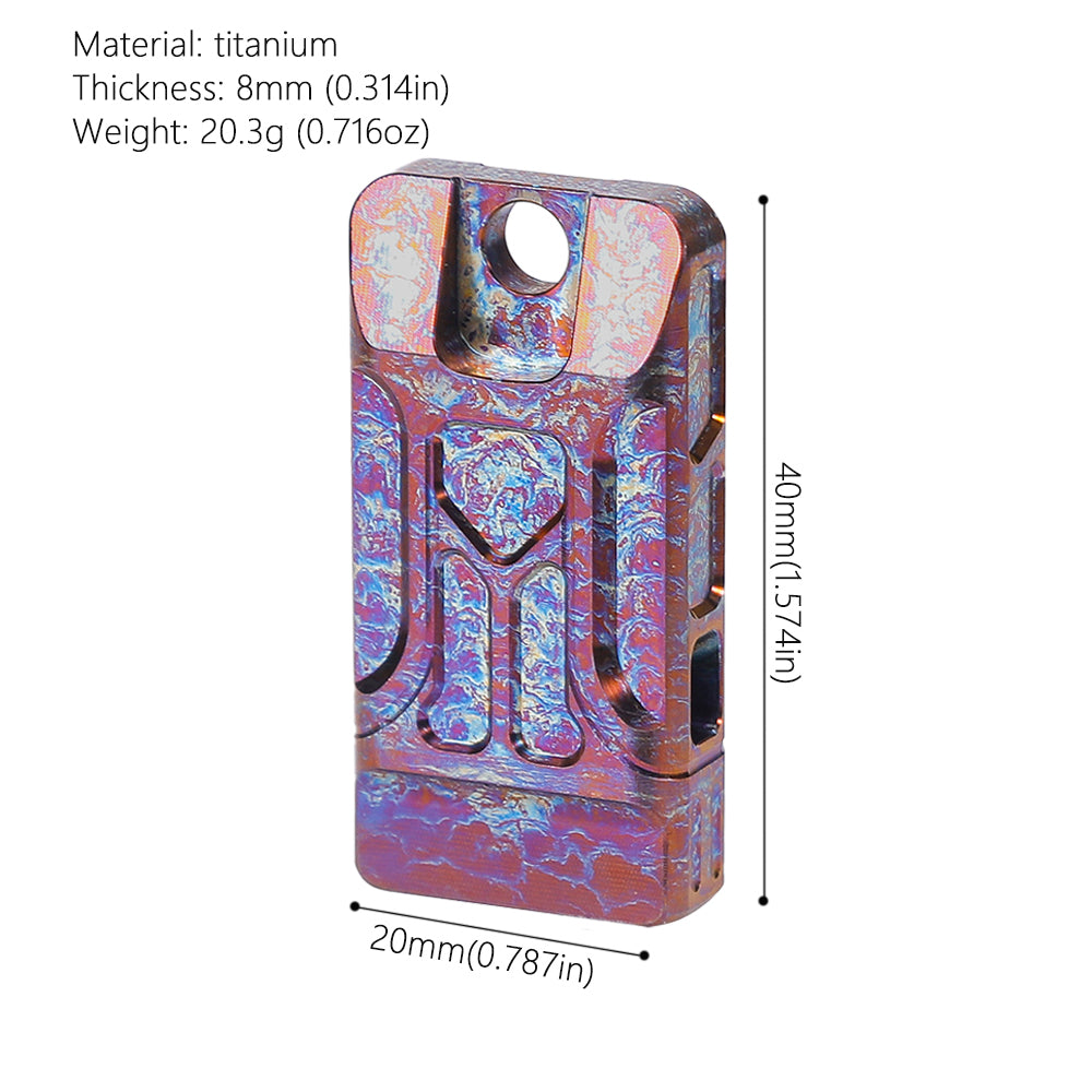 Emergency Whistle Titanium Whistle Double-Tube Whistle KS007 Purple