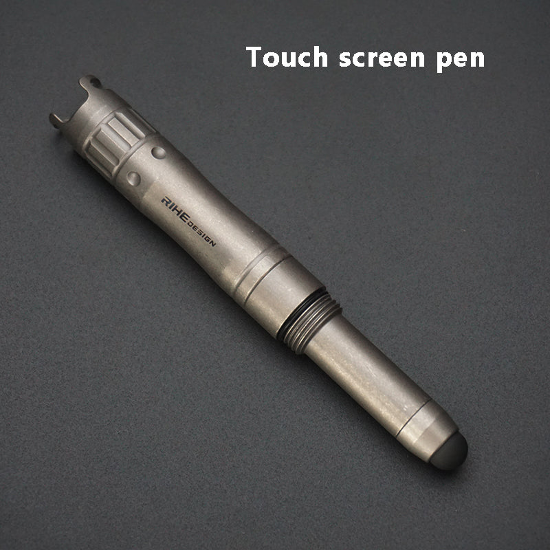 Titanium Alloy Multifunctional Whistle, Touch Screen Pen & Ballpoint Pen 2-in-1 Whistle, Premium EDC Tool