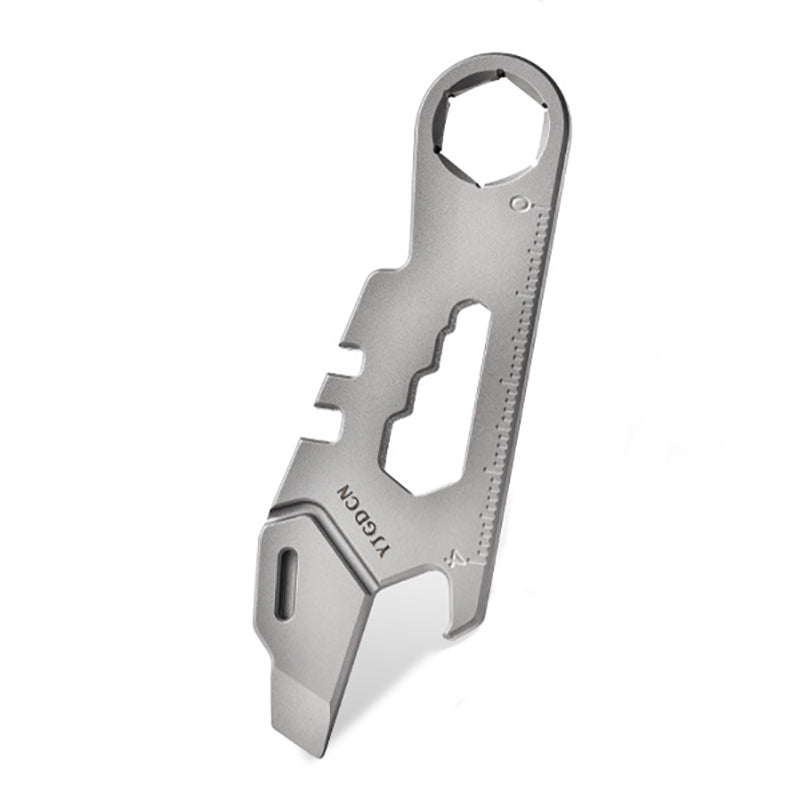 Mini Titanium Alloy Multifunctional Crowbar Wrench Bottle Opener Suitable for EDC/Outdoor