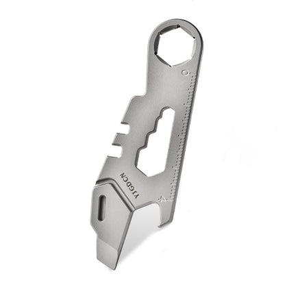 Mini Titanium Alloy Multifunctional Crowbar Wrench Bottle Opener Suitable for EDC/Outdoor