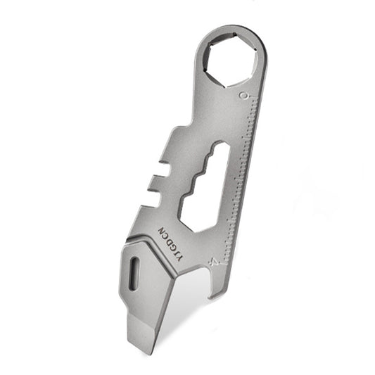 Mini Titanium Alloy Multifunctional Crowbar Wrench Bottle Opener Suitable for EDC/Outdoor