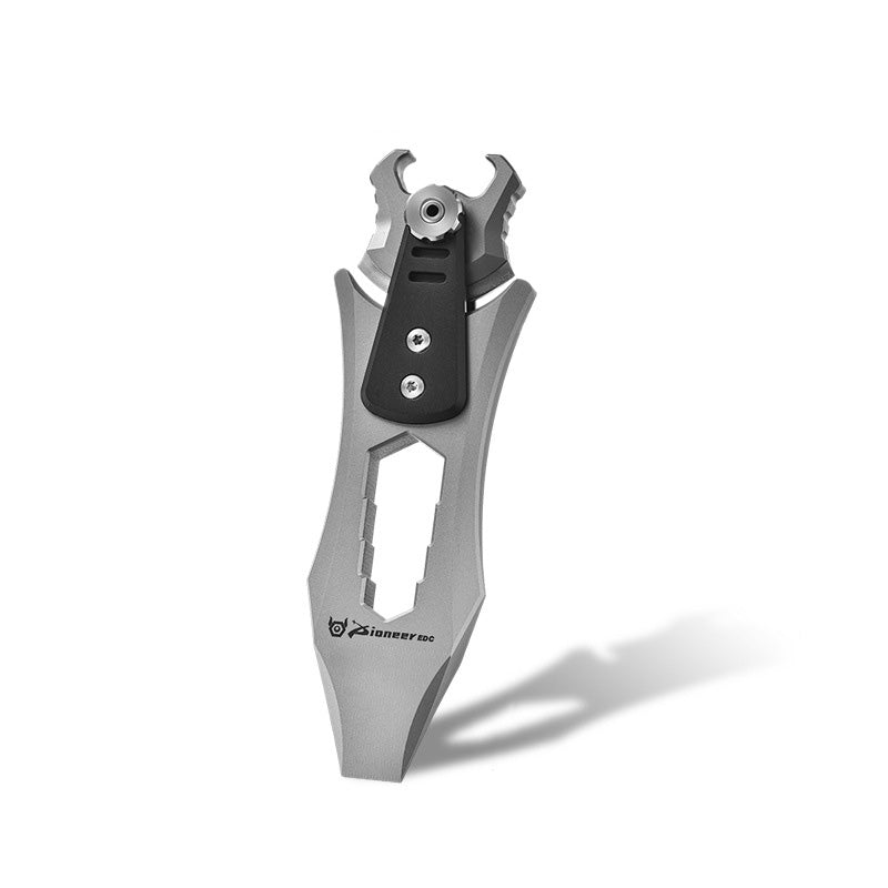 Titanium Alloy Straight Flat Head Crowbar Creative Beer Bottle Opener Portable Multi-Function Tool Universal Wrench