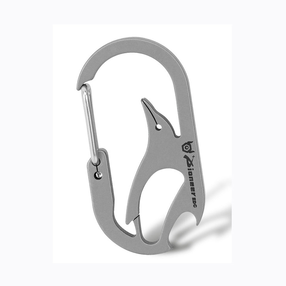 Little Penguin Titanium Car Keychain with Bottle Opener, Portable Keychain
