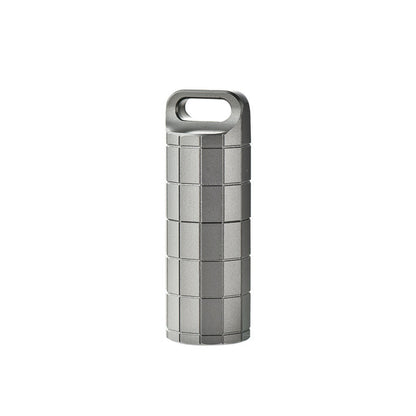 Titanium Alloy Portable Sealed Cabin Mini Medicine Bottle Waterproof Warehouse Outdoor EDC Supplies