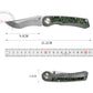Titanium Alloy Folding Knife S90V Blade Stone Wash Outdoor EDC Tool