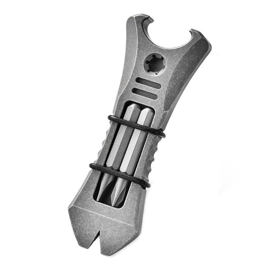 Titanium Alloy Crowbar Portable Multifunctional Mini Screw Bottle Opener Suitable for Outdoor Camping EDC Gadgets