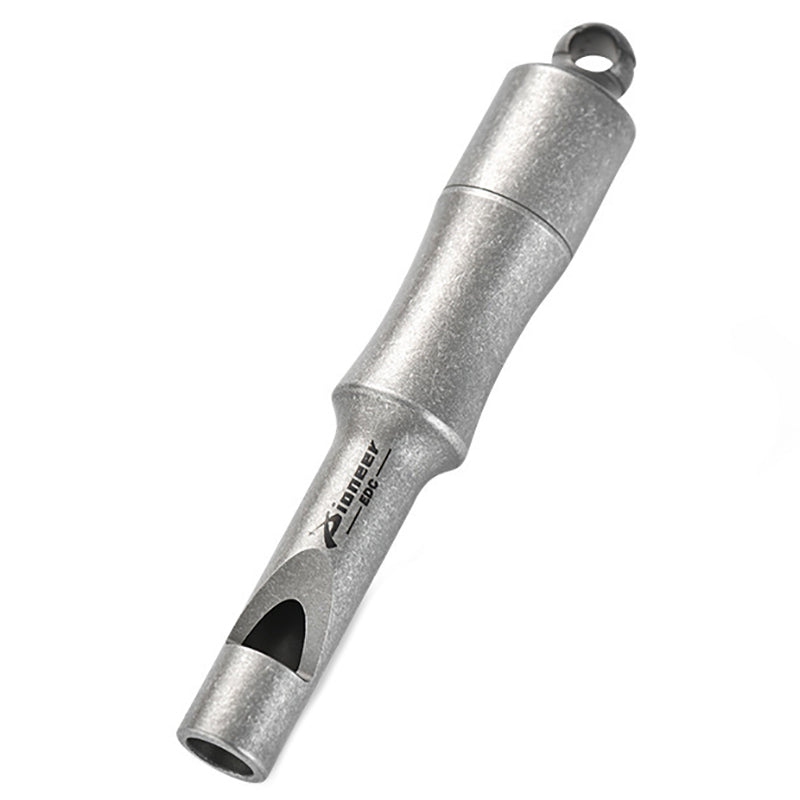 Titanium Alloy Multifunctional Sealed Cabin Whistle, Waterproof High Decibel Survival EDC Essential