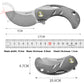 Stone Washing Titanium Alloy Folding Knife 14C28N High Hardness Blade EDC Tool