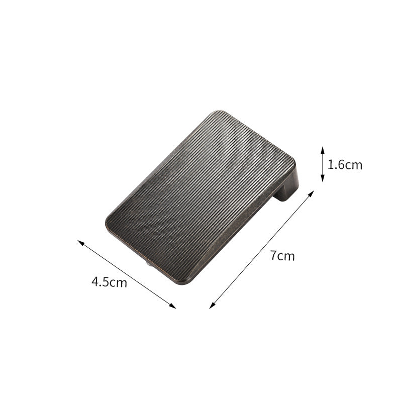 TWOSUN Horizontal Titanium Alloy Belt Buckle Fits 38mm Belt (No Belt Included)