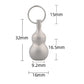 Gourd-Shaped Pure Titanium Small Medicine Box, Outdoor Portable Keychain Pendant