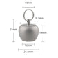 Apple Pure Titanium Small Medicine Box Waterproof Sealed Storage Box Keychain Pendant