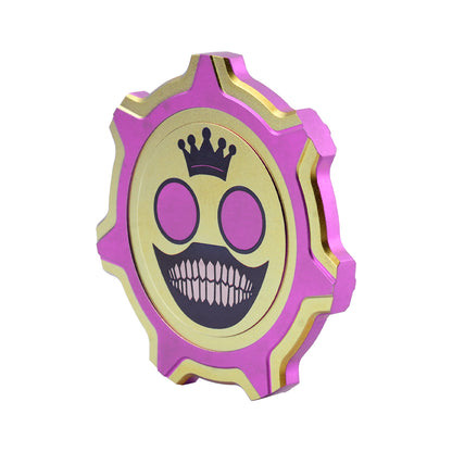 Clown Crown Double‑Sided Titanium Alloy Gear Commemorative Coin Office Play Decompression Toy