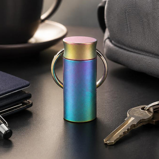 Color Titanium Alloy Waterproof Small Medicine Box Outdoor Portable Sub-Bottling