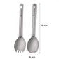 Pure Titanium Fork Spoon Tableware Set Outdoor Camping Spoon