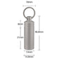 Pure Titanium Small Pill Box With Key Ring, Suitable For Outdoor Travel