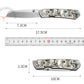 Titanium Alloy Folding Knife M390 Blade Material Portable Outdoor Multi-Function EDC Tool Color Engraving Model