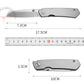 Portable Titanium Alloy Folding Knife M390 Blade Stone Washing Process Suitable For Outdoor EDC Multi-Function Tools